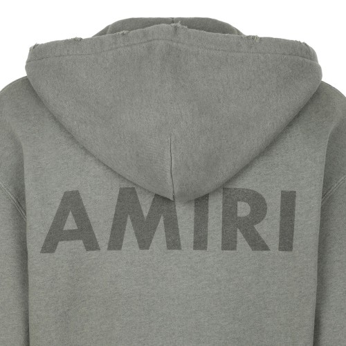 Olive Green Logo Detail Frayed Hem Hoodie