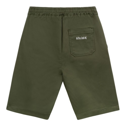 Olive Green Chino Shorts 2