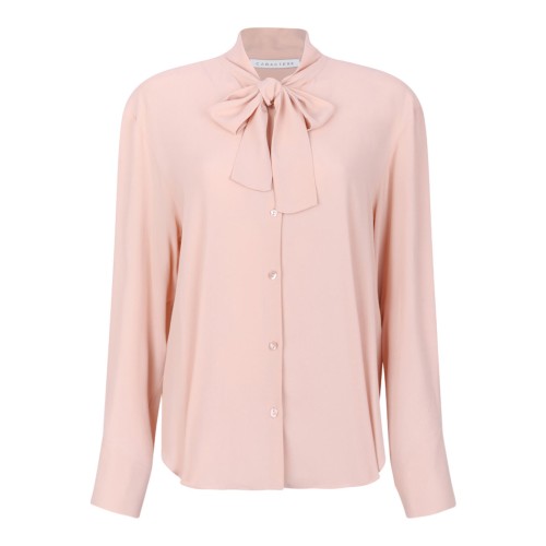 Old Rose Bow Collar Shirt