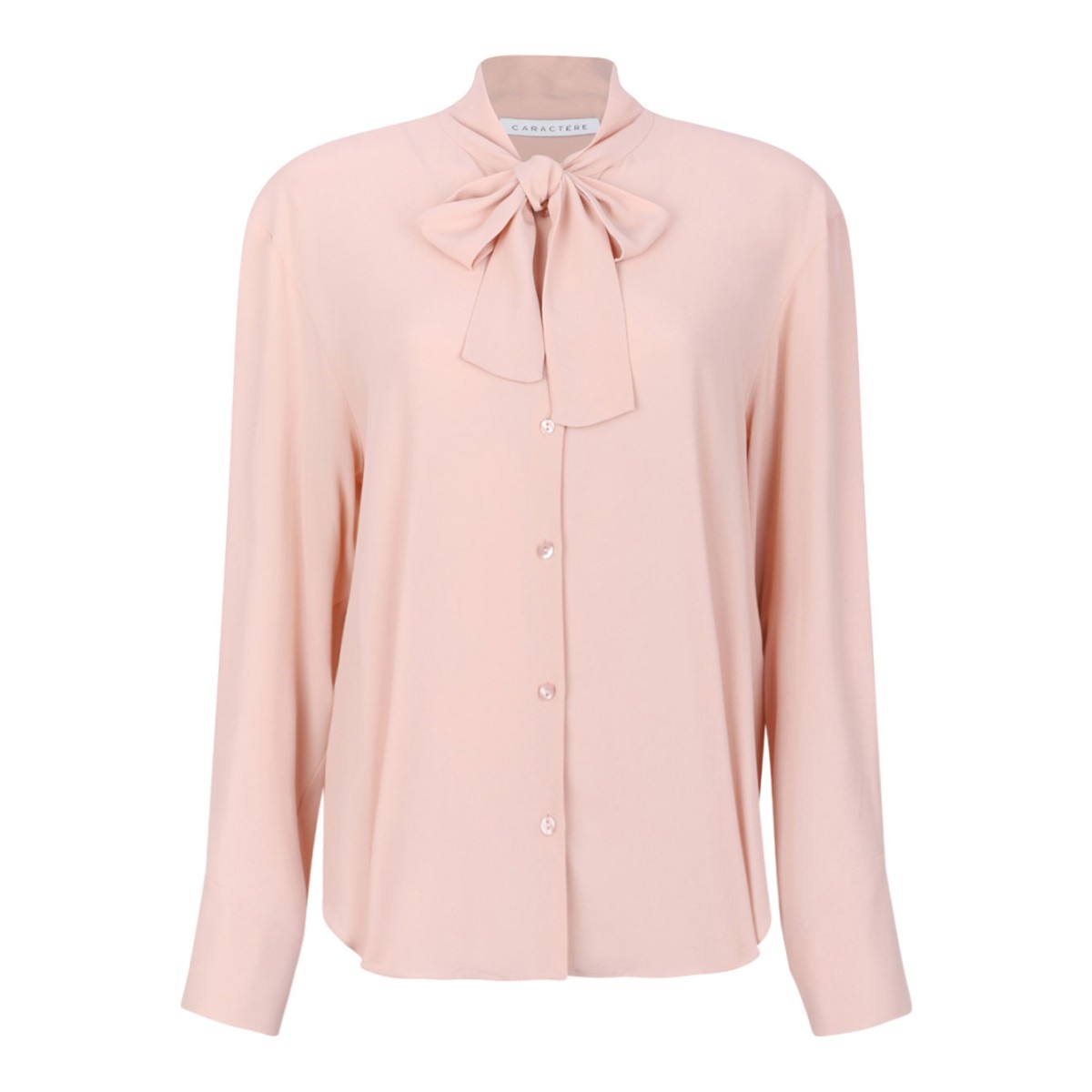 Old Rose Bow Collar Shirt