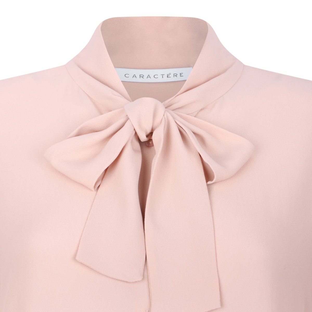 Old Rose Bow Collar Shirt