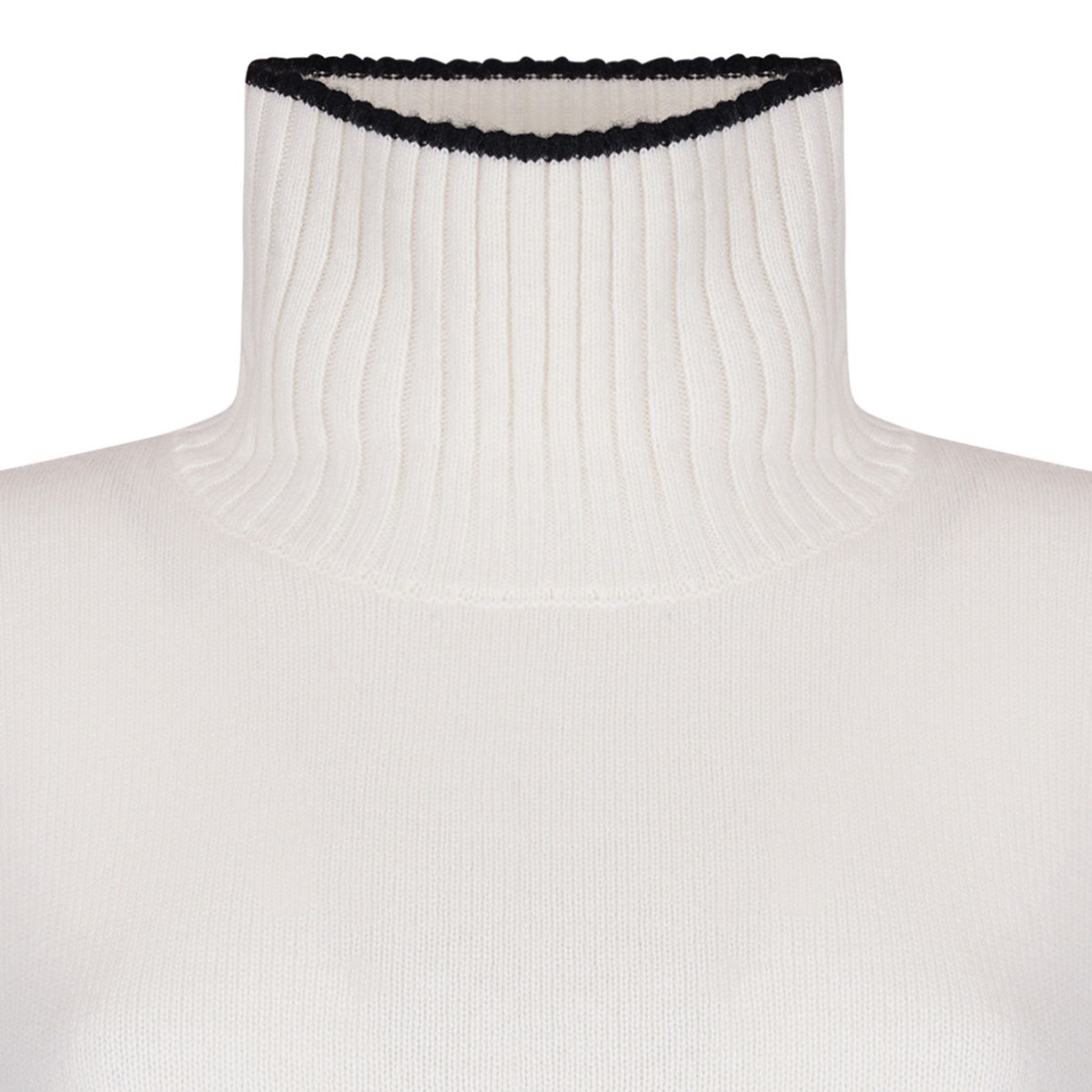 Off White High Neck Sweater