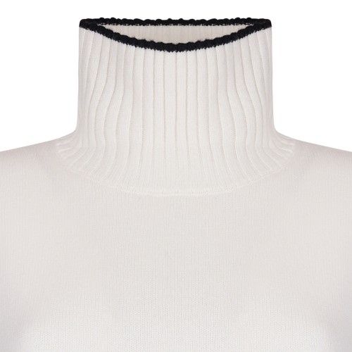 Off White High Neck Sweater