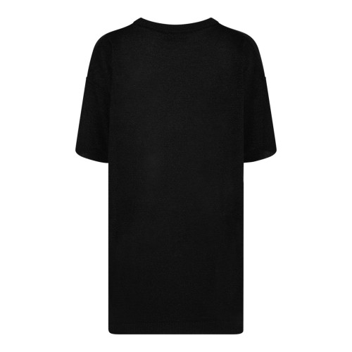 Nude Boxy Crew Neck Sweater In Lame 2