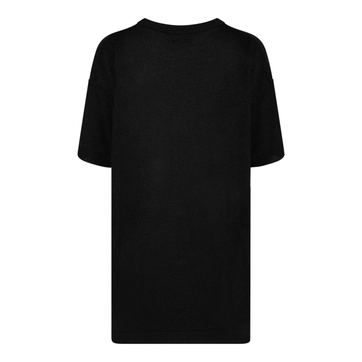 Nude Boxy Crew Neck Sweater In Lame