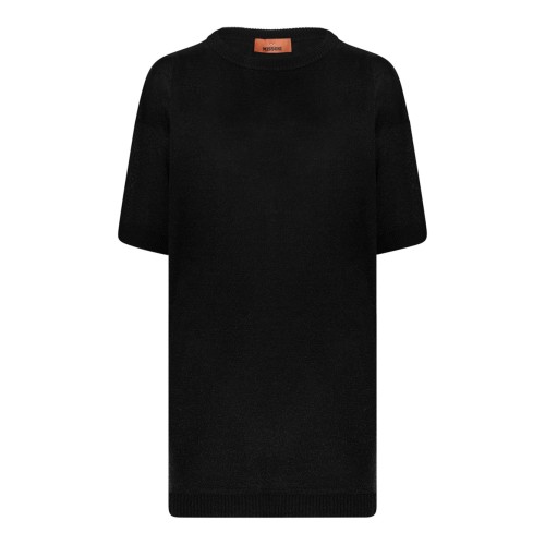 Nude Boxy Crew Neck Sweater In Lame