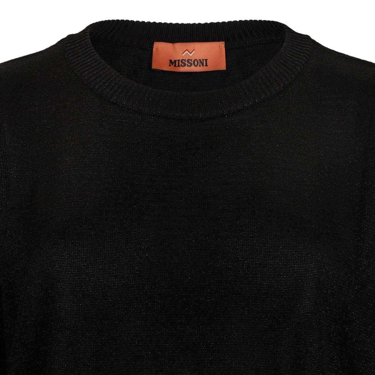 Nude Boxy Crew Neck Sweater In Lame