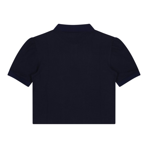 Navy Blue Pique Polo Shirt 2