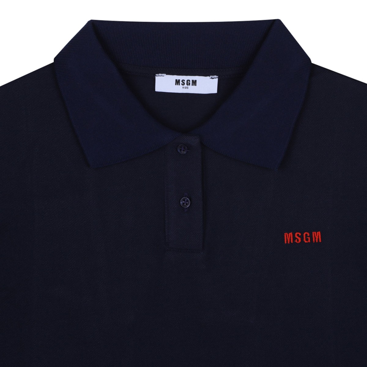 Navy Blue Pique Polo Shirt