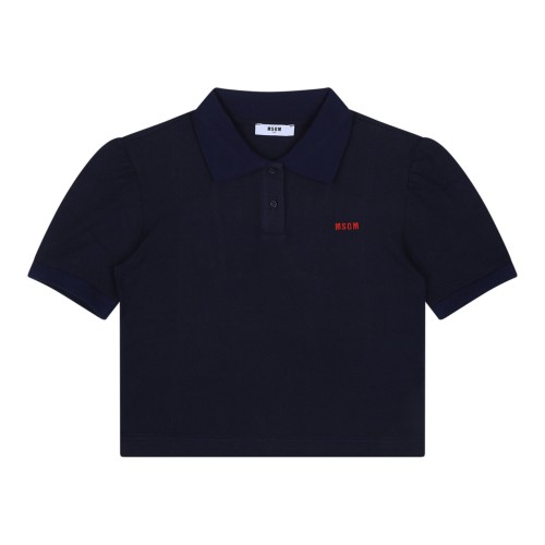 Navy Blue Pique Polo Shirt