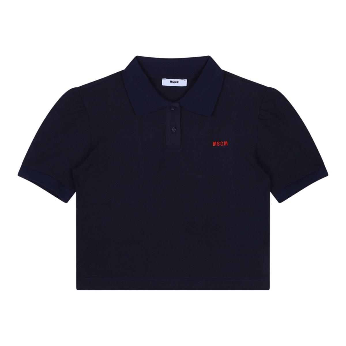 Navy Blue Pique Polo Shirt