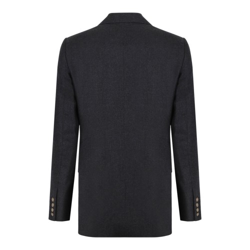 Charcoal Grey Captain Double-Breasted Blazer 2