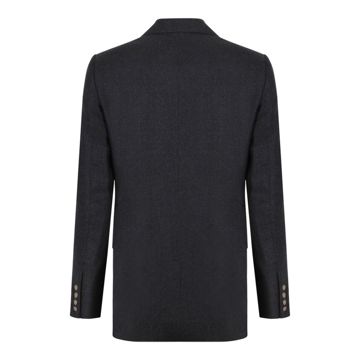 Charcoal Grey Captain Double-Breasted Blazer