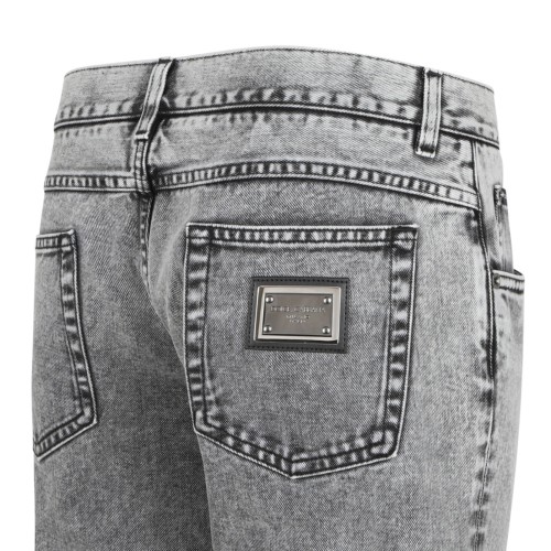Grey Acid Wash Jeans