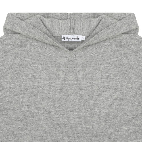 Grey Wool and Cashmere Hoodie