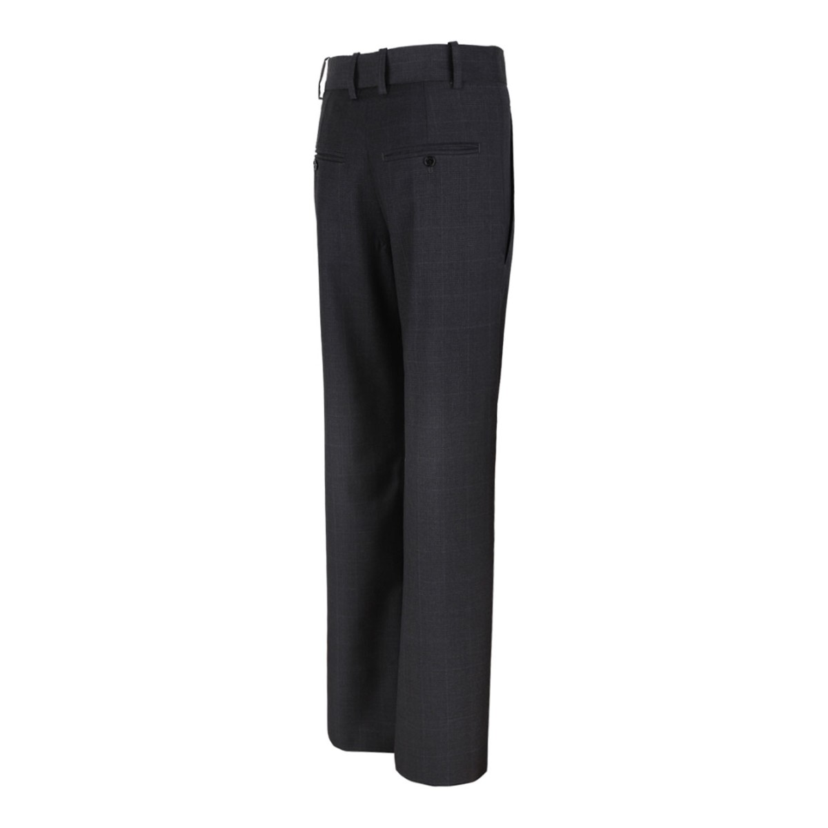 Anthracite Straight Leg Pleated Trousers