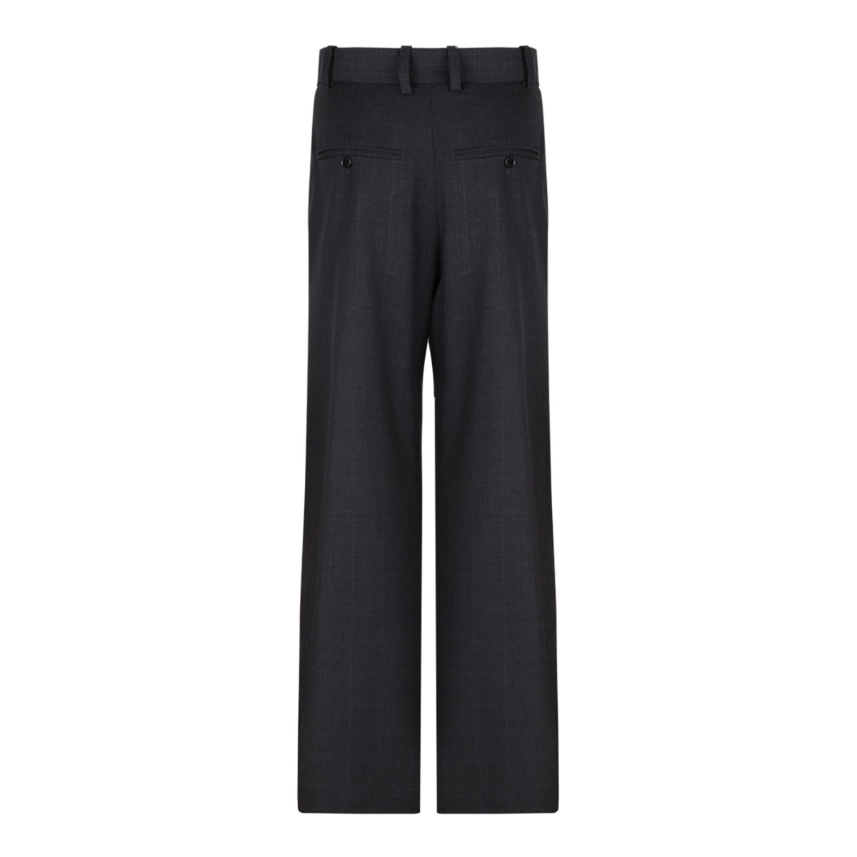 Anthracite Straight Leg Pleated Trousers