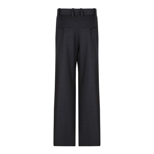 Anthracite Straight Leg Pleated Trousers