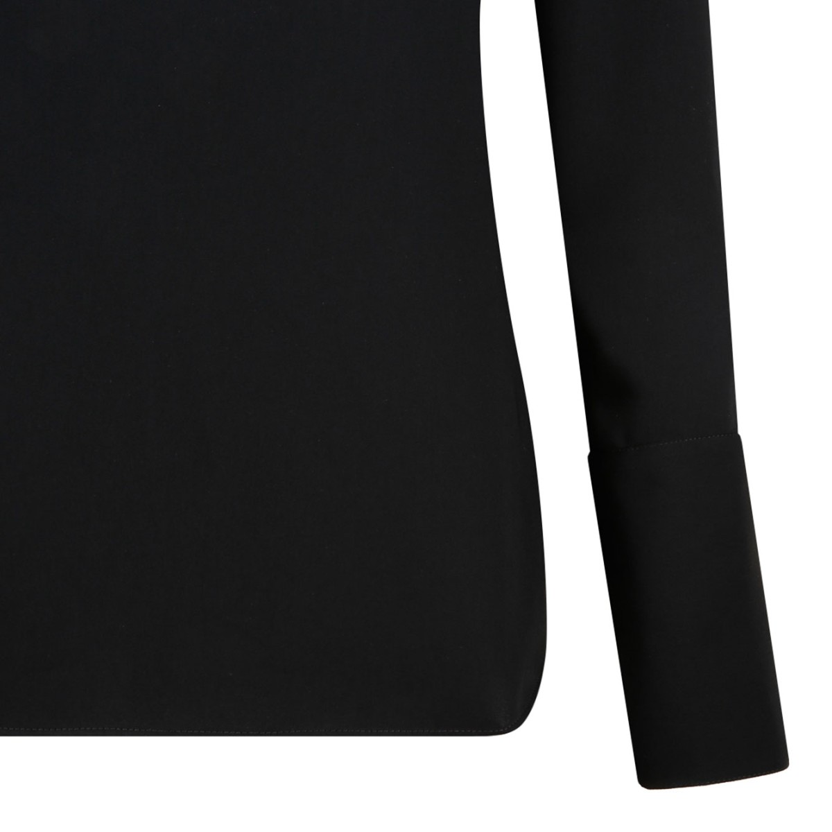 Black Asymmetrical Blouse