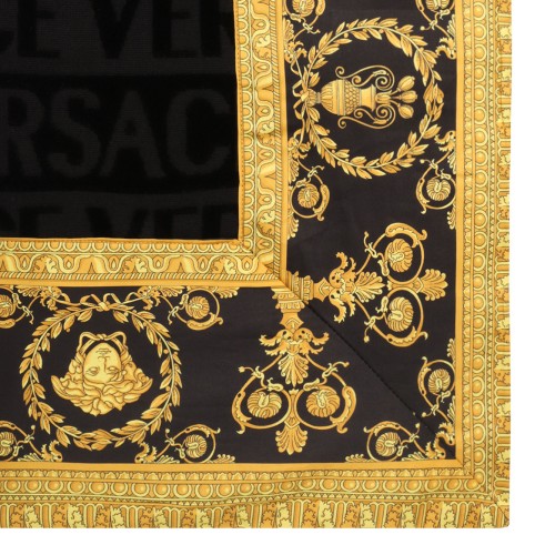 Black Beach Towel I Heart Baroque