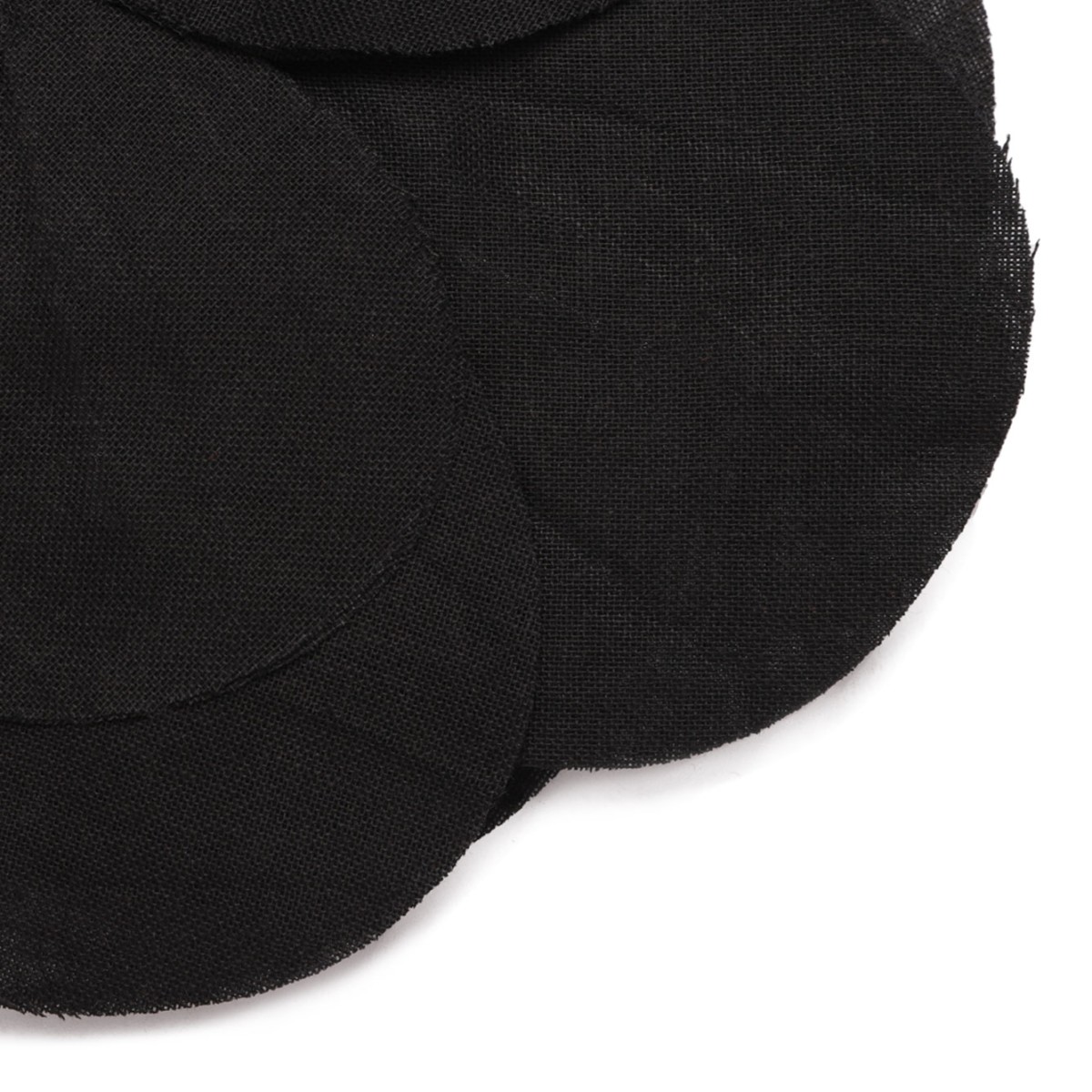 Black Cotton Flower Brooch