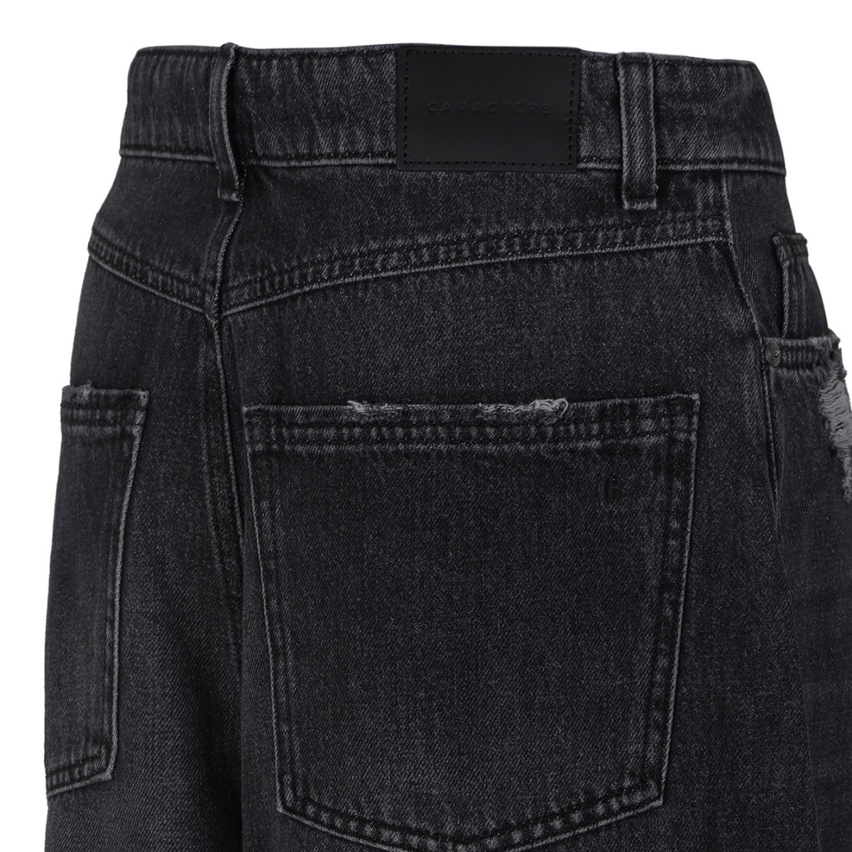 Black Denim Loose Fit Jeans