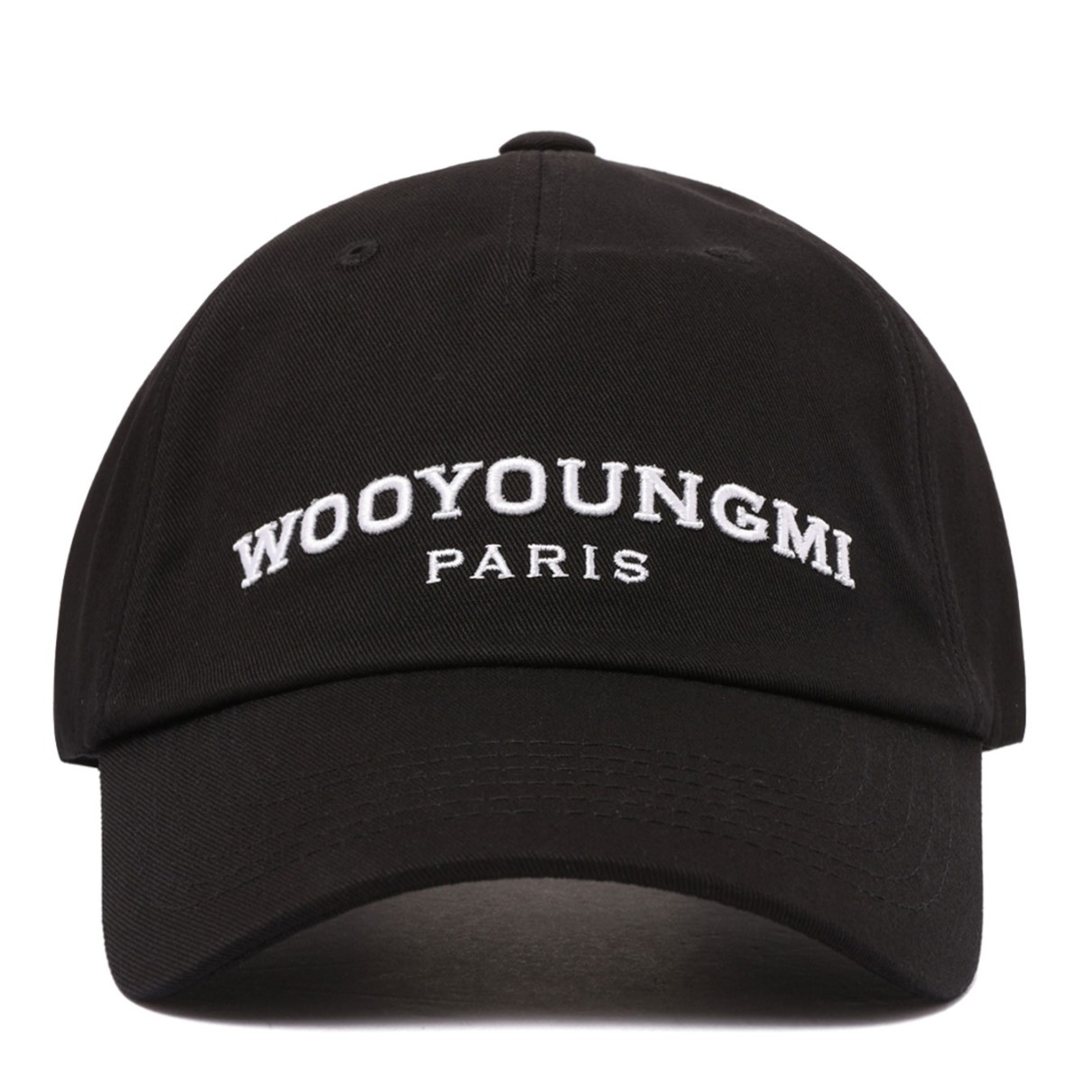 Black Embroidered Ball Cap