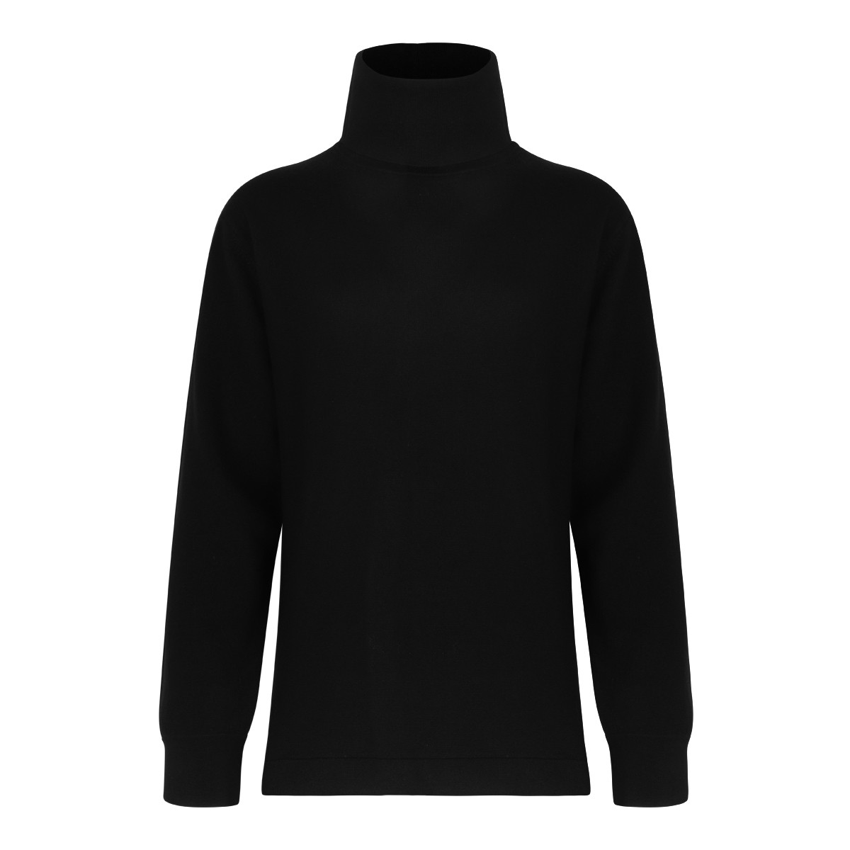 Black High Neck Knitwear