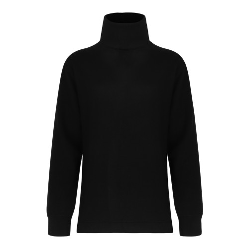Black High Neck Knitwear