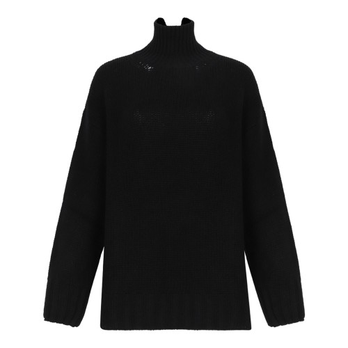 Black High Neck Sweater