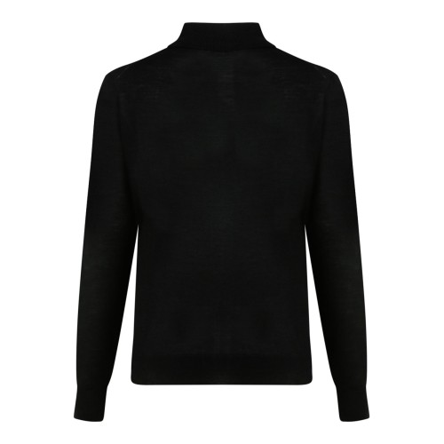 Black Knitwear Cardigan