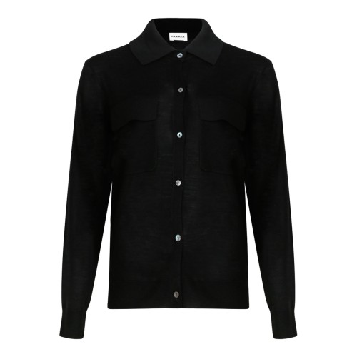 Black Knitwear Cardigan