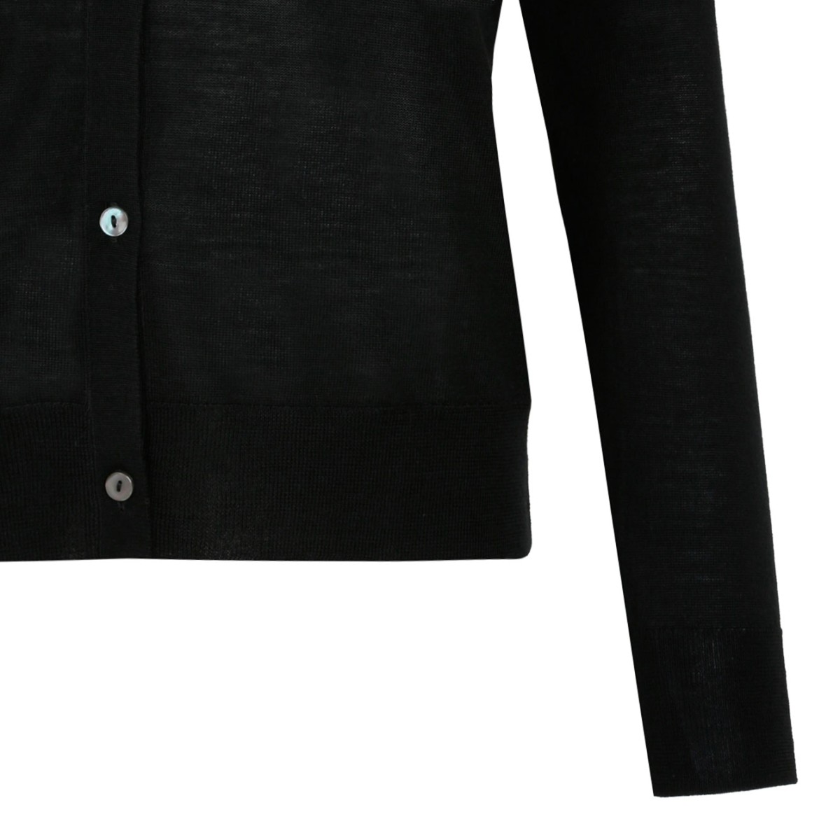 Black Knitwear Cardigan