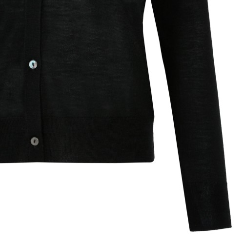 Black Knitwear Cardigan