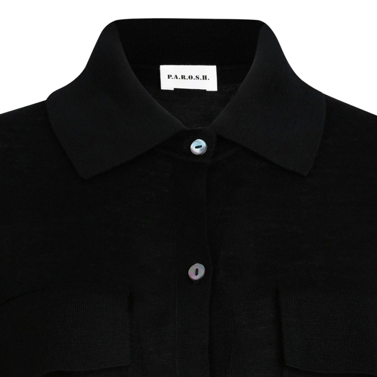 Black Knitwear Cardigan