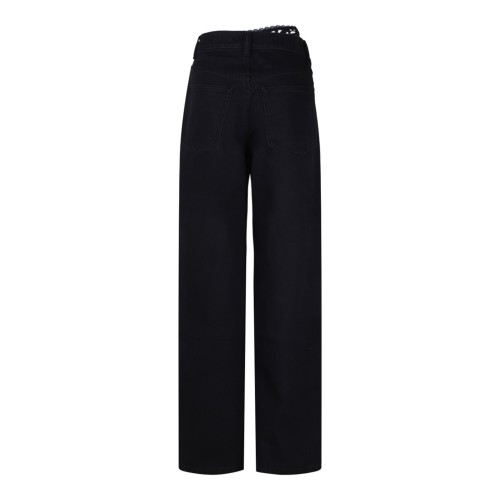 Black Lace Detailing Jeans 2