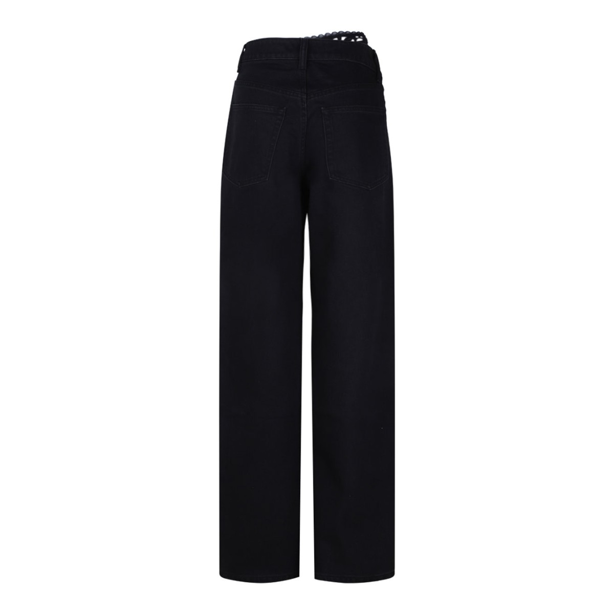 Black Lace Detailing Jeans