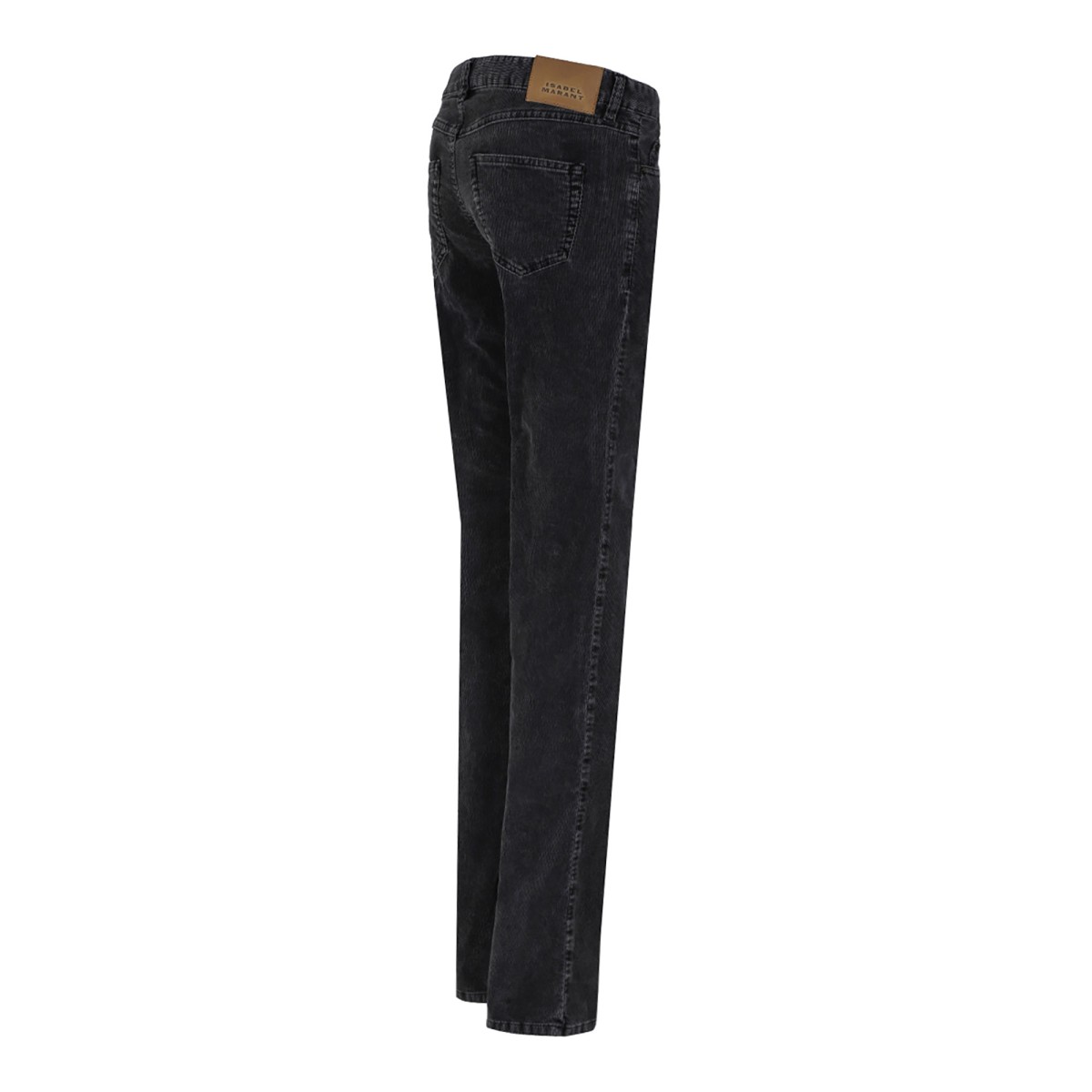 Black Logo Patch Corduroy Trousers