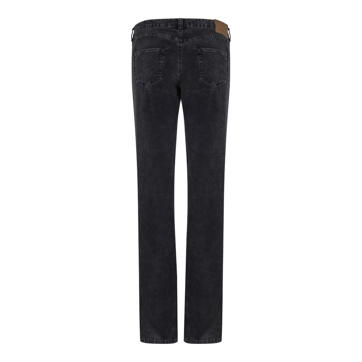 Black Logo Patch Corduroy Trousers