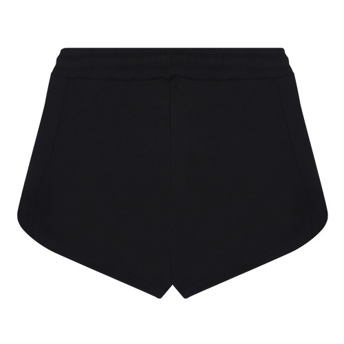 Black Logo Print Shorts 2