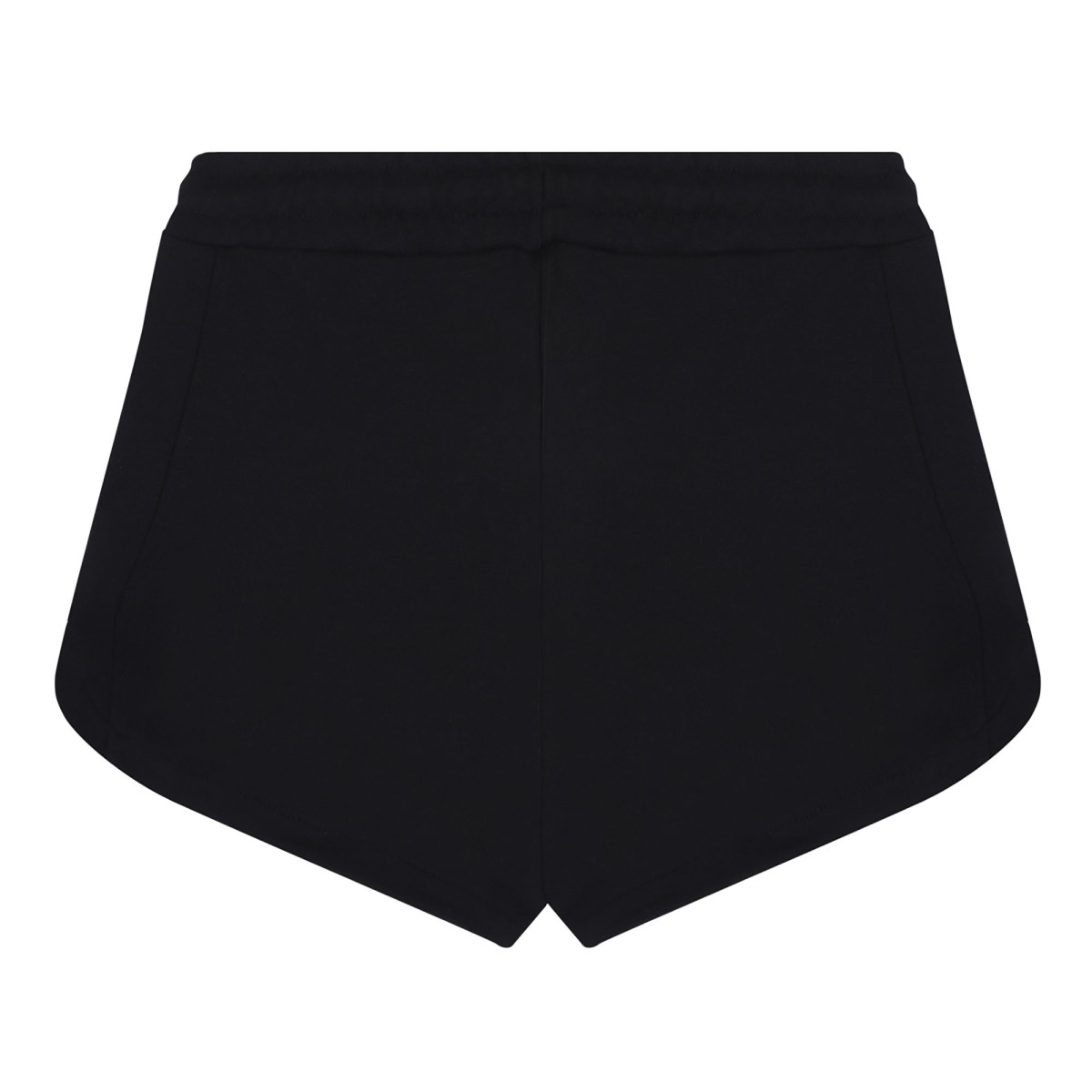 Black Logo Print Shorts