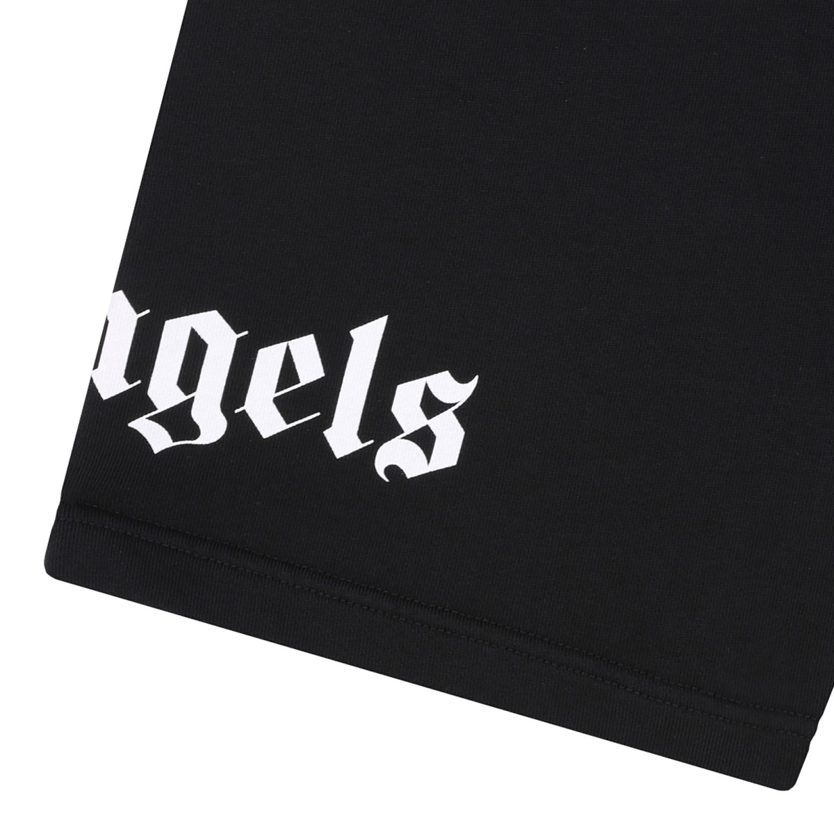 Black Logo Print Track Shorts