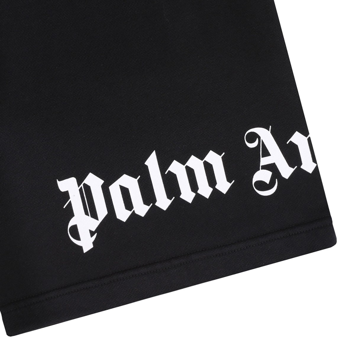 Black Logo Print Track Shorts