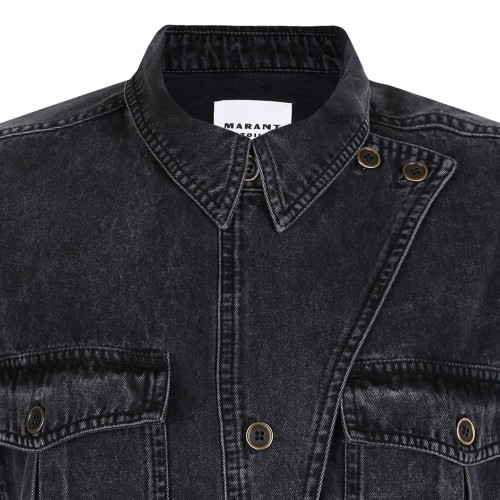 Black Nadia Denim Jumpsuit