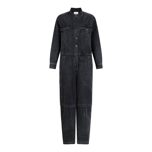 Black Nadia Denim Jumpsuit