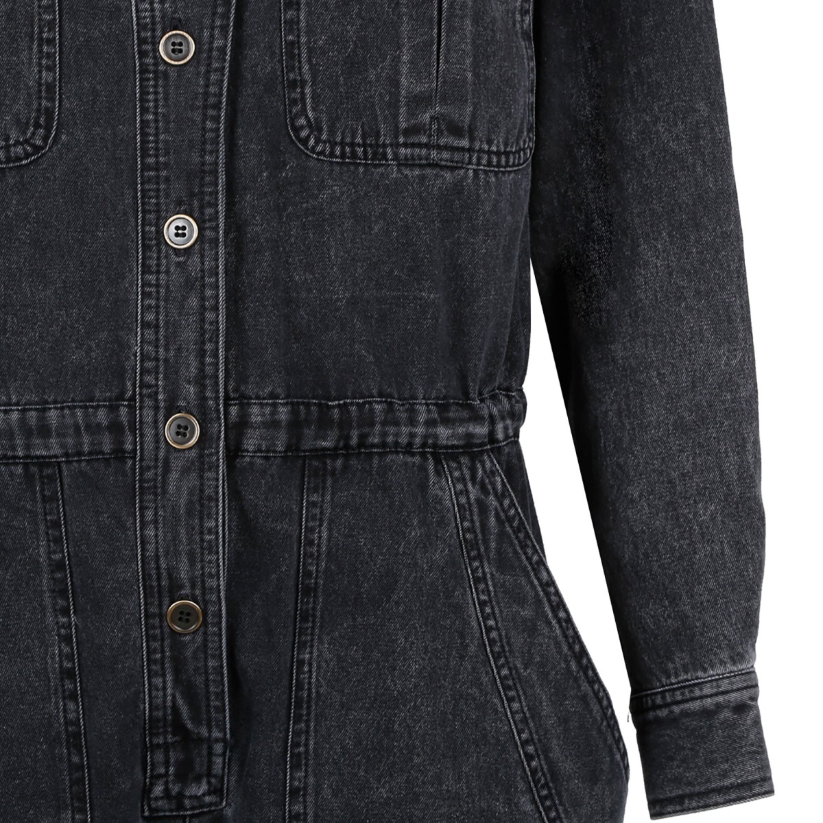 Black Nadia Denim Jumpsuit