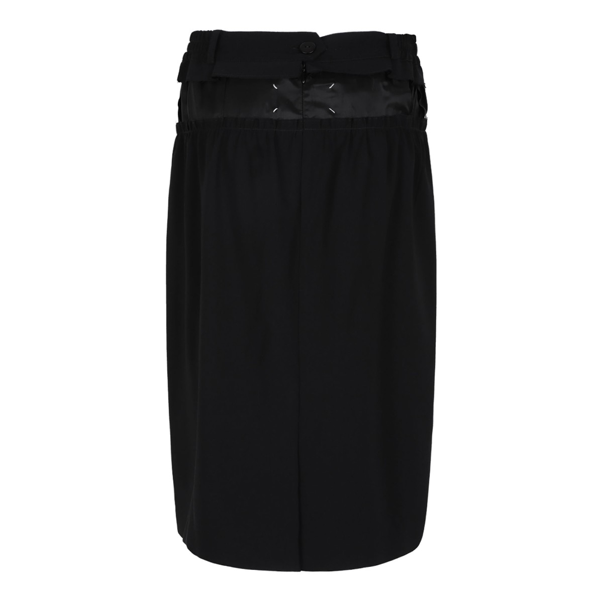 Black Pencil Midi Skirt
