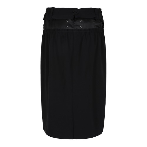 Black Pencil Midi Skirt