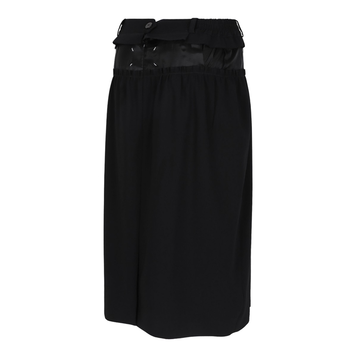 Black Pencil Midi Skirt