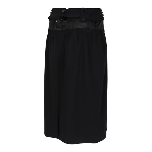 Black Pencil Midi Skirt